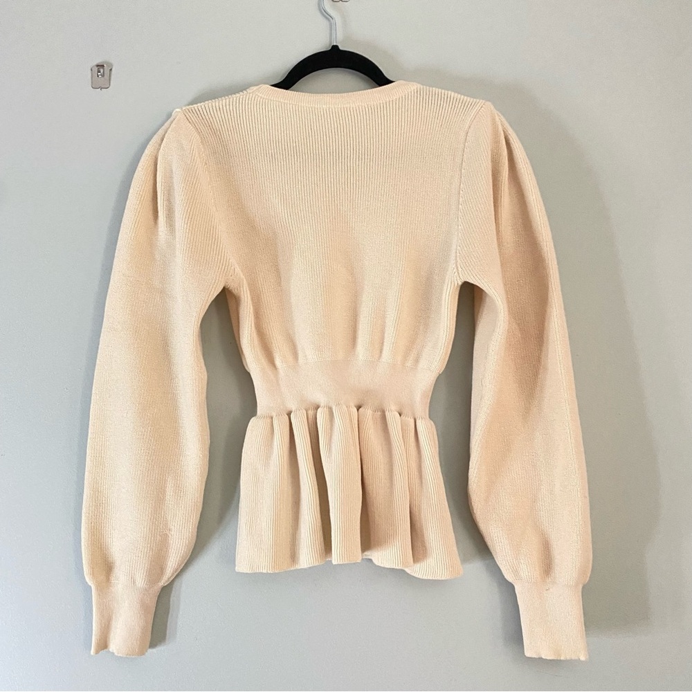 🛍 Solid Peplum Sweater 🛍 - Picture 2 of 3